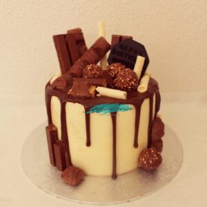Chocolate overload cake - white