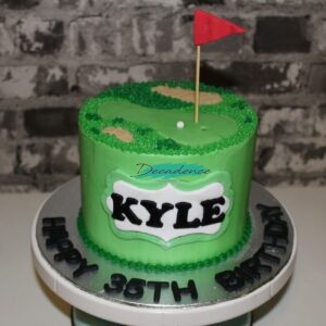 Golf themed cake