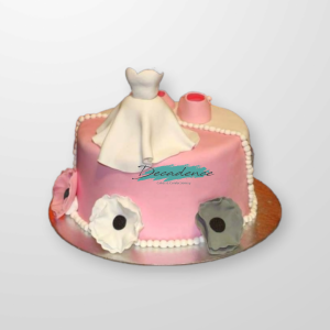 Baby shower and wedding dual themed cake