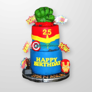 Avengers & Wonder Woman themed Cake
