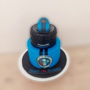 Ford Mustang car themed cake