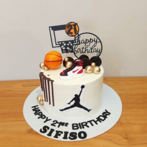 Jordan Basketball themed cake