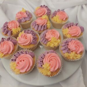 Pink and Purple Cupcakes