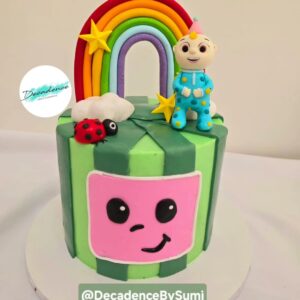 Cocomelon themed cake