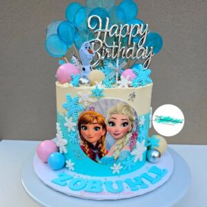 Frozen themed cake