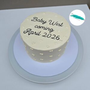 Gender reveal cake