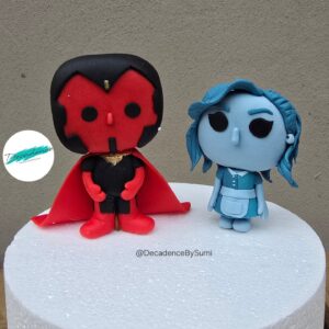 Wanda & Vision cake toppers!